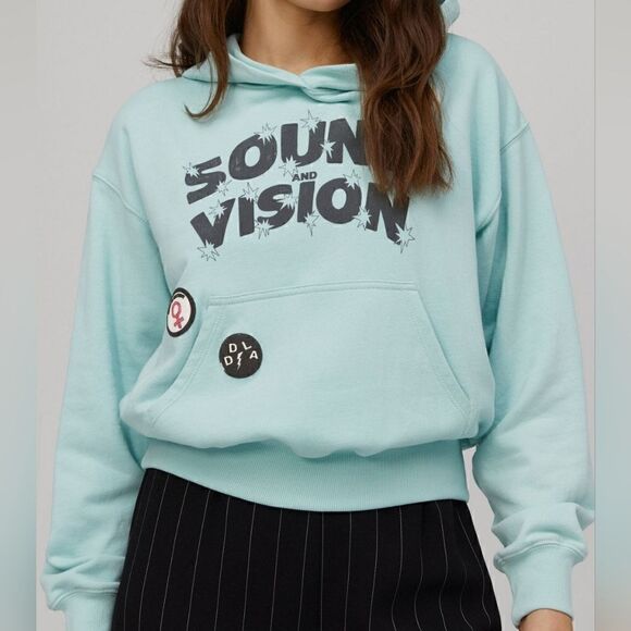 Daydreamer LA Sound And Vision Patch Pocket Graphic Hoodie NWT - Picture 2 of 16